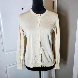 Melrose Chic New York Cream-Colored Cardigan Sweater Women's Size Large EUC